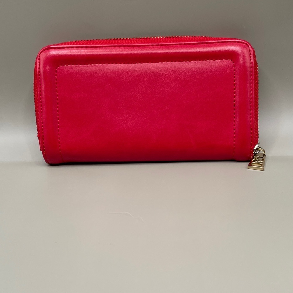 Bebe Bold Red Women's Zip Around Wallet by Bebe - Picture 2 of 3